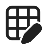 Table Edit SVG Icon